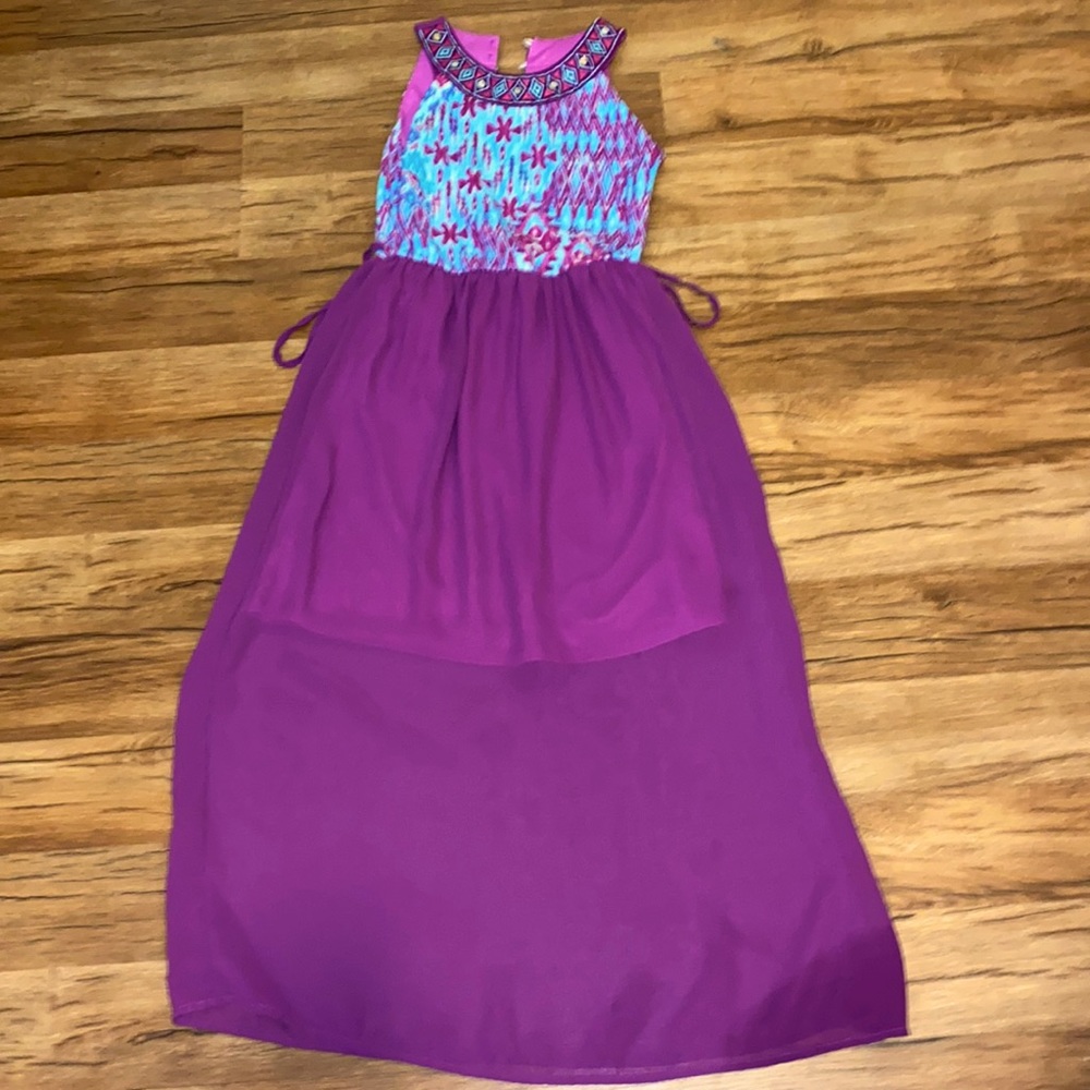 Girls purple Maxi dress